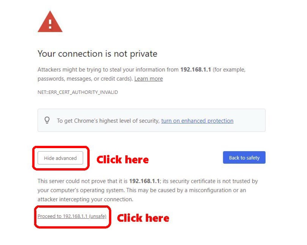 warning chrome