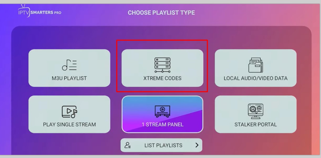 smarters xtreme code circled